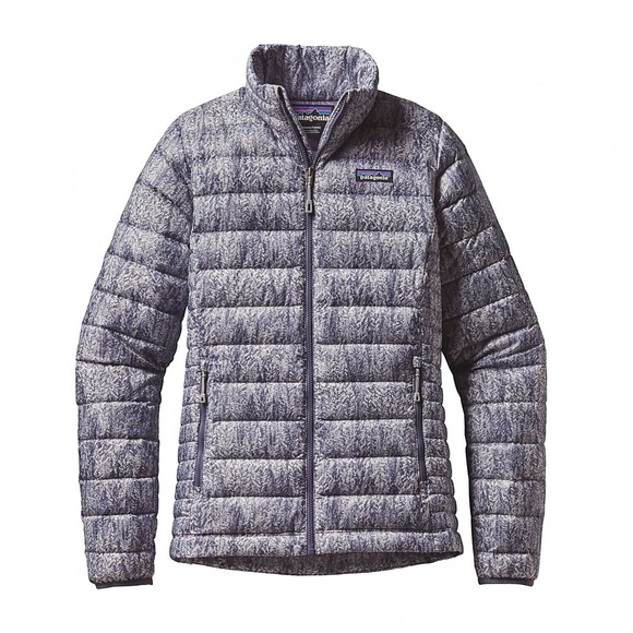 Patagonia Jackets & Blazers - *Repaired Patagonia Womens Down Sweater Jacket Black Gray Forestland Small *Flaw